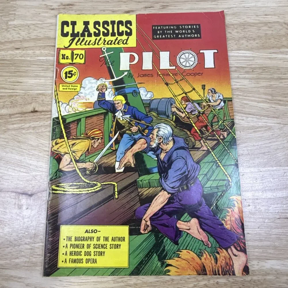 Vintage Lot of 13 Classics Illustrated Comic Books All 15 cents 1940/50/60S RAW